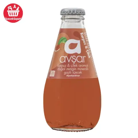 AVŞAR MEYVELİ MADEN SUYU KARPUZ ÇİLEK 200 ML - Maden Suyu & Soda
