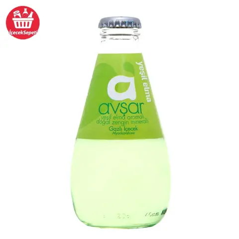 AVŞAR MEYVELİ MADEN SUYU YEŞİL ELMA 200 ML - Maden Suyu & Soda