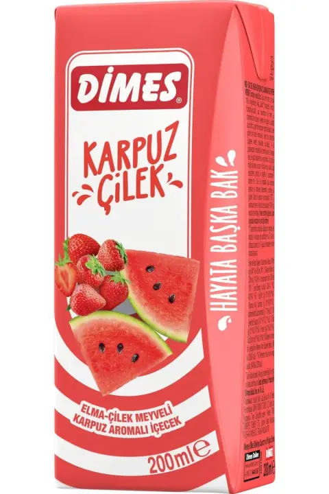 DİMES MEYVE SUYU KARPUZ ÇİLEK 200 ML - Meyve Suları