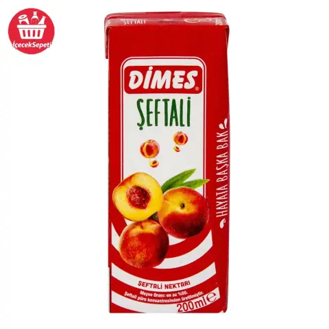 DİMES MEYVE SUYU ŞEFTALİ 200 ML - Meyve Suları