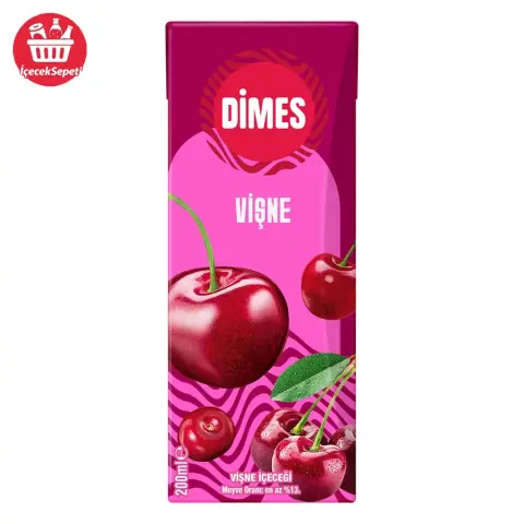 DİMES MEYVE SUYU VİŞNE 200 ML - Meyve Suları