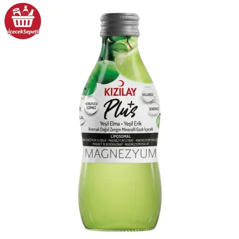 KIZILAY C*PLUS MADEN SUYU YEŞİL ELMA ERİK 200 ML - Maden Suyu & Soda