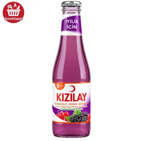 KIZILAY MADEN SUYU KARADUT FRENK ÜZÜMÜ 200 ML - Maden Suyu & Soda