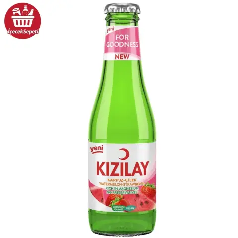 KIZILAY MADEN SUYU KARPUZ ÇİLEK 200 ML - Maden Suyu & Soda