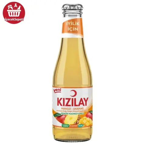 KIZILAY MADEN SUYU MANGO ANANAS 200 ML - Maden Suyu & Soda