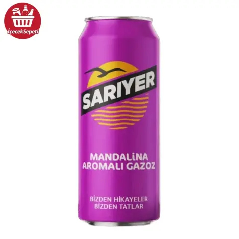 SARIYER MANDALİNA TENEKE GAZOZ 330 ML - Gazlı İçecekler